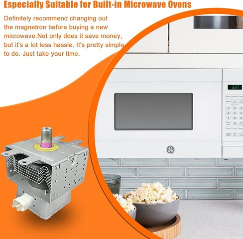 OM75P-21-ESGN Microwave Magnetron,Compatible with Samsung ME21M706BAS, ME18H704SFS and Kenmore 40185043010, 40185043210, 40185043310, 40185042010,Replaces AP4502427, PS4251316, EAP4251316, 2095592 in Kuwait