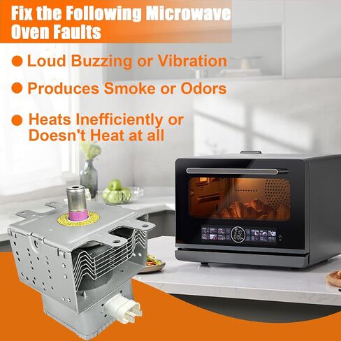 OM75P-21-ESGN Microwave Magnetron,Compatible with Samsung ME21M706BAS, ME18H704SFS and Kenmore 40185043010, 40185043210, 40185043310, 40185042010,Replaces AP4502427, PS4251316, EAP4251316, 2095592 in Kuwait