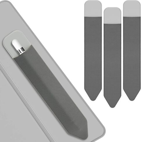 حامل أقلام Apple، 3 قطع من حافظة أقلام Apple Pencil الجيل الأول والثاني، جيب قلم مرن مطور (3 قطع أسود) in Kuwait