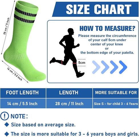 Zhanmai 8 Pairs Kids Soccer Shin Guards Youth Protective Soccer Socks Sport Shin Pads Guard Sleeves Calf Protective Soft Colorful Gear for Football Games 3-15 Years Old Girls Boys Toddler Child Teens in Saudi Arabia