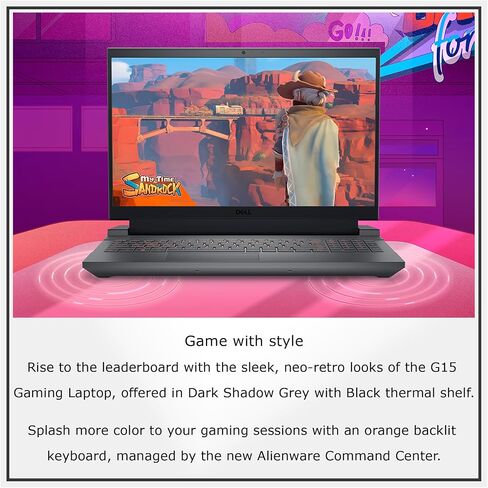 Dell G15 5535 Gaming Laptop, 15.6" FHD Display, AMD Ryzen 7 7840HS, 32 GB DDR5 RAM, 2 TB PCIe SSD, NVIDIA GeForce RTX 4060, Backlit Keyboard, Windows 11 Home, Dark Shadow Gray in Saudi Arabia