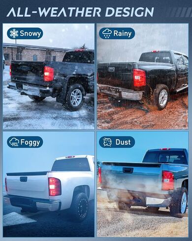 Nilight Driver Side Taillight Assembly for 2007 2008 2009 2010 2011 2012 2013 2013 2014 Chevy Silverado 1500 2500HD 3500HD 2007-2013 GMC Sierra 3500HD Rear Lamp w/Bulbs and Harness in Saudi Arabia