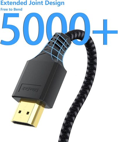 كابل DispalyPort إلى HDMI بطول 3 أقدام، ومنفذ Dispaly DP إلى HDMI سلك محول ذكر إلى ذكر [نقل في اتجاه واحد] لشاشة عرض HDTV متوافقة مع Lenovo HP ASUS Dell وغيرها من العلامات التجارية in Kuwait