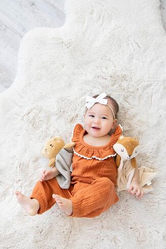 Pearhead Cloud Security Blanket, Soft Baby Lovey for Babies, Snuggle Toy Stuffed Animal, Newborn Infant and Toddler Security Toy, Baby Boy or Baby Girl Lovie, New Baby Gift, White Cloud Lovey in Saudi Arabia