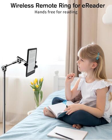 Remote Control Page Turner for Kindle Paperwhite Oasis, RF E-Reader Remote Clicker Tablets Reading Novels, Camera Video Controller for Phone iPad iOS Android -Only Page Forward in Saudi Arabia