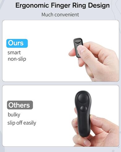 Remote Control Page Turner for Kindle Paperwhite Oasis, RF E-Reader Remote Clicker Tablets Reading Novels, Camera Video Controller for Phone iPad iOS Android -Only Page Forward in Saudi Arabia