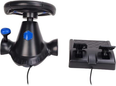 Racing Steering Wheel Driving Wheel, USB 3 in 1 Gaming Steering Wheel 180 Degree Rotation with Floor Pedals for PS3 PS2 PC in Saudi Arabia