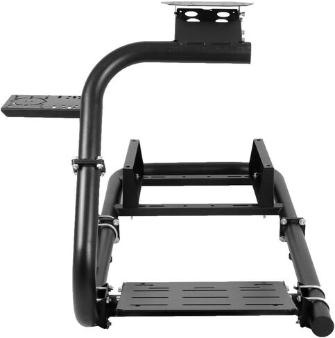 Gazzyt Racing Simulator Cockpit 50mm أنبوب دائري بذراع واحد مناسب لـ Logitech، Thrustmaster، Fanatec G25 G27 G29 G920 G923 T248 T300 T300RS عجلة ثابتة، دواسة، ناقل الحركة، فرامل اليد، المقعد غير متضمن in Kuwait