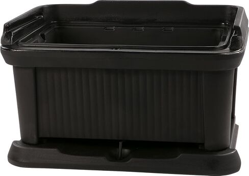 Carlisle FoodService Products Slide 'N Seal Top Loading Insulated Food Pan Carrier Food Pan Holder with Sliding Lid for Catering, Kitchen, and Restaurants, Plastic, 24 Quarts, Black in Saudi Arabia