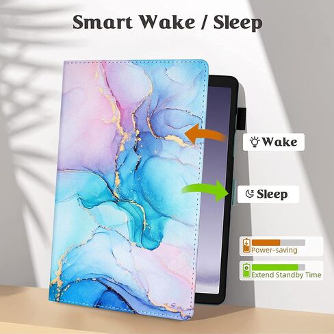 MonsDirect Case for Samsung Galaxy Tab A9+ 11 Inch 2023 (SM-X210/X216/X218), Anti-Scratch Suede Leather Multi-Angle Stand Cover, Auto Wake/Sleep & Pen Holder Case for Galaxy Tab A9 Plus Tablet, Black in Saudi Arabia