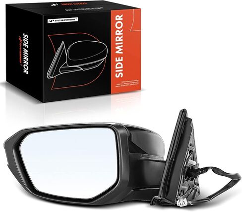 A-Premium Left & Right Side Power Door Mirror Compatible with Honda Civic 2016-2021 Non-Heated with Power Glass Adjust Manual Folding Black Outside Rear View Mirror, Replace# 76258TBAA02ZA, 2-PC Set in Saudi Arabia