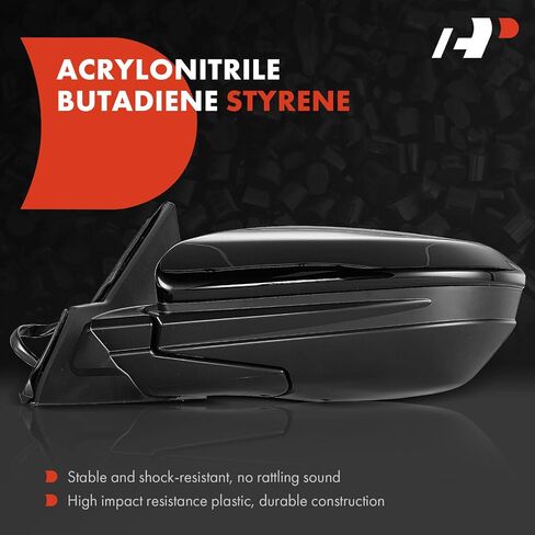 A-Premium Left & Right Side Power Door Mirror Compatible with Honda Civic 2016-2021 Non-Heated with Power Glass Adjust Manual Folding Black Outside Rear View Mirror, Replace# 76258TBAA02ZA, 2-PC Set in Saudi Arabia