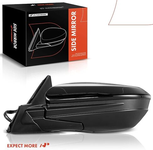 A-Premium Left & Right Side Power Door Mirror Compatible with Honda Civic 2016-2021 Non-Heated with Power Glass Adjust Manual Folding Black Outside Rear View Mirror, Replace# 76258TBAA02ZA, 2-PC Set in Saudi Arabia