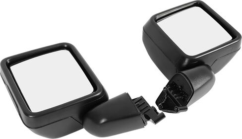زوج مرآة الطاقة HECASA متوافق مع 2018-2023 Jeep Wrangler JL 2020-2023 Jeep Gladiators بديل لـ 68281891AE 68281890AE مرآة الرؤية الخلفية للجانب الأيسر والأيمن in Saudi Arabia