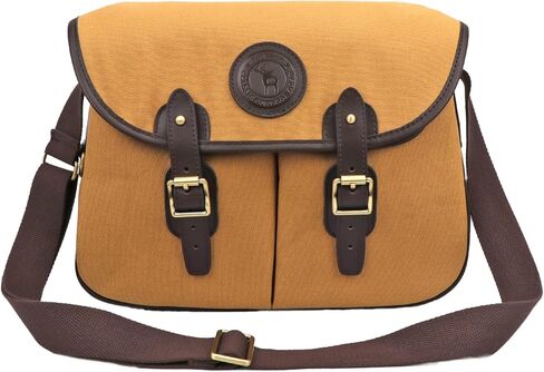حقيبة Tourbn TOURBON Retro Fly Fishing Tackle Bag مصنوعة من القماش والجلد لتخزين بكرة الألعاب، باللون البني in Kuwait
