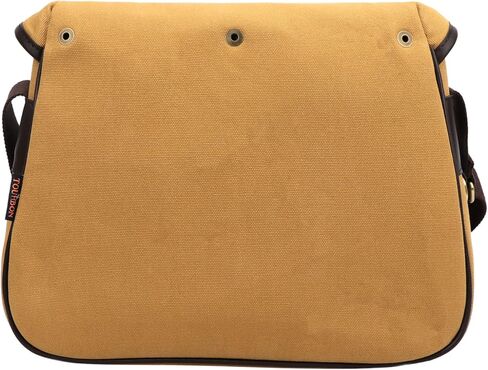 حقيبة Tourbn TOURBON Retro Fly Fishing Tackle Bag مصنوعة من القماش والجلد لتخزين بكرة الألعاب، باللون البني in Kuwait