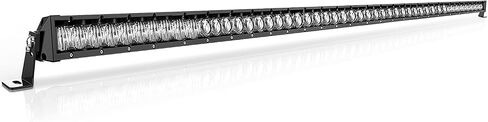 Autofeel 12 inch 80W LED Lens Spot Flood Combo Lights, Off Road Led Light Bar, Single Row LED Light for Trucks Pickup SUV ATV UTV Roof Bumper Boat, 2 Years Warranty in Saudi Arabia