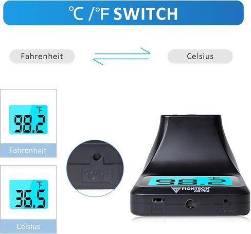 2024 Wall Thermometer with Stand | Infrared Forehead Wall Mounted Thermometer with Tripod |Bluetooth Non-Contact Instant Reading Digital Temperature Detector | Batteries Included (Matte White) in Kuwait