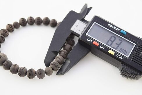 Black Ebony Heart Sutra Carve Beads Bracelet Japanese Juzu dhyana Zen Meditation Handmade gift for Men Elastic stretch Mala bracelet for men in Saudi Arabia