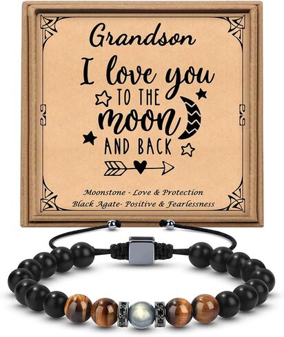 𝗙𝗮𝘁𝗵𝗲𝗿𝘀 𝗗𝗮𝘆 𝗜𝗱𝗲𝗮𝘀 𝗚𝗶𝗳𝘁𝘀 𝗳𝗼𝗿 𝗠𝗲𝗻 Moonstone Bracelet Anniversary Birthday Gifts for Husband Son Dad Grandson Boyfriend, Christmas Easter Back To School Ideas Gifts for Men in Saudi Arabia