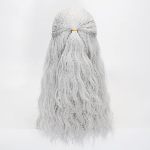 Mens Long Golden Brown Wig Cosplay Costume Halloween in Saudi Arabia