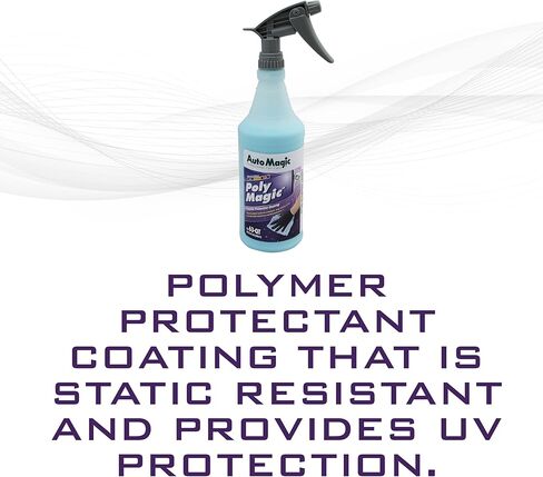 Auto Magic Poly Magic High-Gloss Polymer for Exterior Paint, Plastic & Chrome - 32 Fl Oz in Kuwait