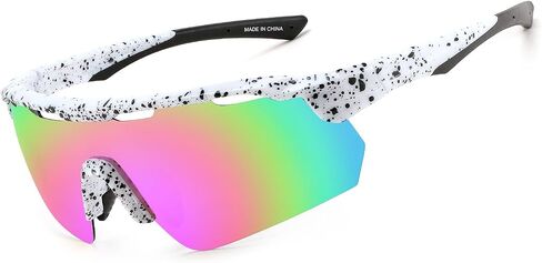 WANWAN Youth Sunglasses, Polarized Baseball Sports Cycling Glasses, Running Biking Softball Shades for Boys Girls Age 8-16 in Saudi Arabia
