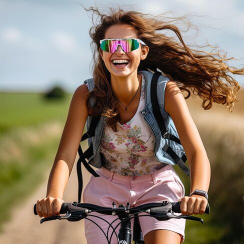 WANWAN Youth Sunglasses, Polarized Baseball Sports Cycling Glasses, Running Biking Softball Shades for Boys Girls Age 8-16 in Saudi Arabia