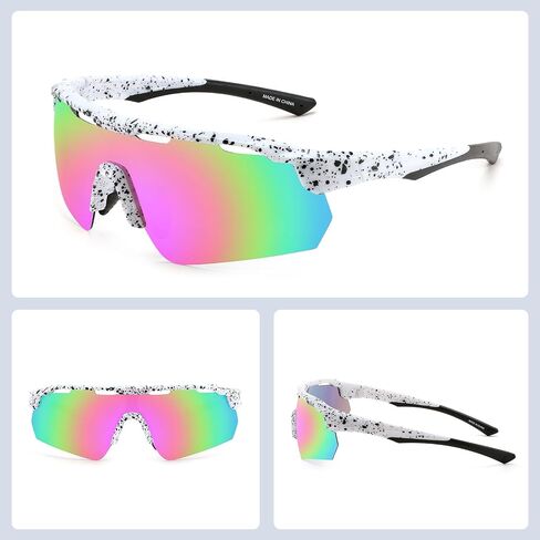 WANWAN Youth Sunglasses, Polarized Baseball Sports Cycling Glasses, Running Biking Softball Shades for Boys Girls Age 8-16 in Saudi Arabia