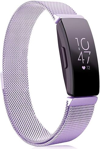Cone Metal Band Compatible with Fitbit Inspire 2 Bands, Stainless Steel Mesh Loop Adjustable Wristband Replacement Strap for Fitbit Inspire 2 / Inspire HR/Inspire Fitness Tracker in Saudi Arabia