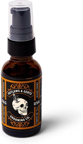 Outlaws & Gents Grooming Co Grooming Oil - All-Natural Beard and Hair Oil for Men - Moisturizes and Softens Hair, Reduces Itchiness and Flakiness (Pine & Cedar) in Saudi Arabia