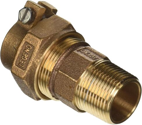 Legend Standard Plumbing Supply 313-205NL Valve and Fitting T-4300 No Lead Copper Tube Size Pack Joint with Male Iron Pipe Water Service Coupling Socket, 1" in Kuwait