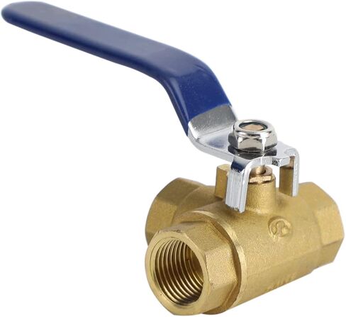Areyourshop 1" DN25 3 Way Ball Valve Three T Port NPT Brass Female Type For Water Oil, 1 Inch Brass Ball Valve in Saudi Arabia