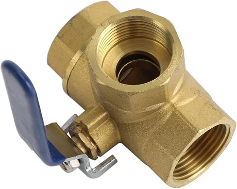 Areyourshop 1" DN25 3 Way Ball Valve Three T Port NPT Brass Female Type For Water Oil, 1 Inch Brass Ball Valve in Saudi Arabia