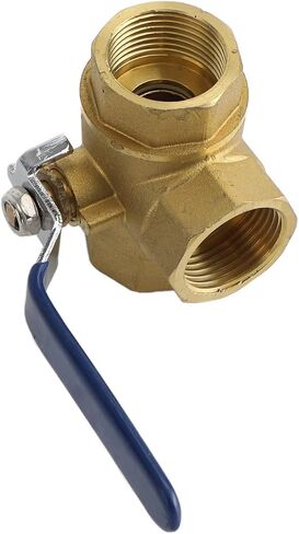 Areyourshop 1" DN25 3 Way Ball Valve Three T Port NPT Brass Female Type For Water Oil, 1 Inch Brass Ball Valve in Saudi Arabia