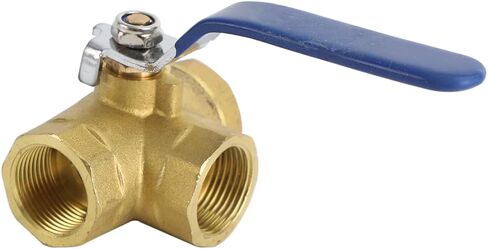Areyourshop 1" DN25 3 Way Ball Valve Three T Port NPT Brass Female Type For Water Oil, 1 Inch Brass Ball Valve in Saudi Arabia