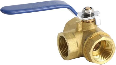 Areyourshop 1" DN25 3 Way Ball Valve Three T Port NPT Brass Female Type For Water Oil, 1 Inch Brass Ball Valve in Saudi Arabia