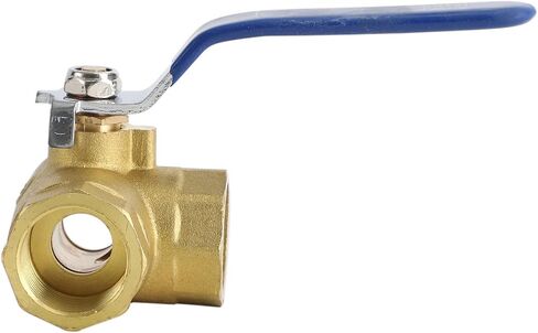Areyourshop 1" DN25 3 Way Ball Valve Three T Port NPT Brass Female Type For Water Oil, 1 Inch Brass Ball Valve in Saudi Arabia