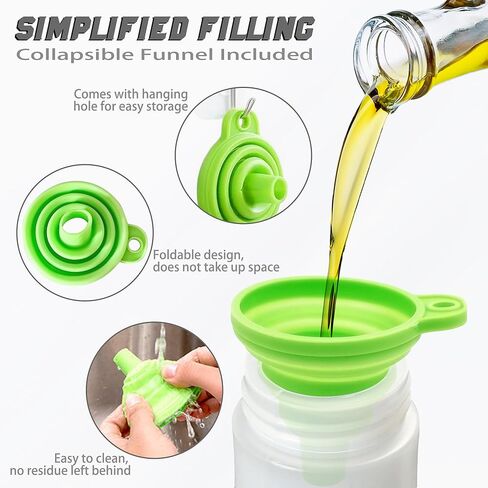 (5PCS) 24 oz/700 ml, large capacity, leak-proof 3-hole plastic squeeze dressing bottles for ketchup, soy sauce, vinegar, mustard, salad dressing, kitchen accessories in Saudi Arabia