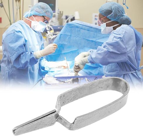 iplusmile Vein Clip Hemostatic Clamp Arterial Clip Silver Stainless Steel Vein Clamp Laboratory Tool Accessories 18mm in Saudi Arabia