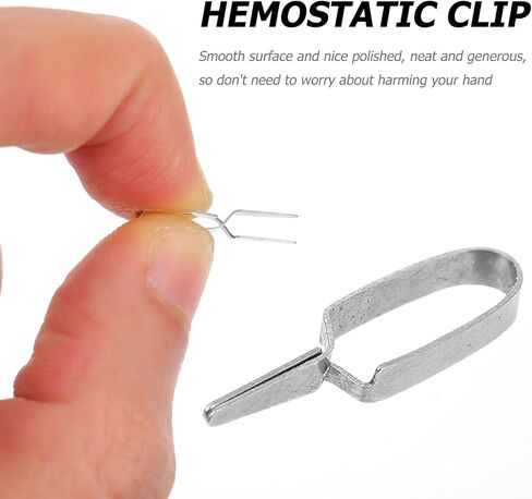 iplusmile Vein Clip Hemostatic Clamp Arterial Clip Silver Stainless Steel Vein Clamp Laboratory Tool Accessories 18mm in Saudi Arabia