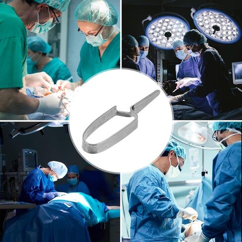 iplusmile Vein Clip Hemostatic Clamp Arterial Clip Silver Stainless Steel Vein Clamp Laboratory Tool Accessories 18mm in Saudi Arabia