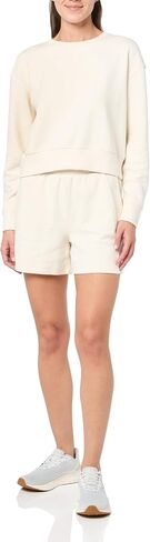 Danskin womens 2 Piece Wave Jacquard Long Sleeve Crew and Short Set in Saudi Arabia