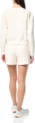 Danskin womens 2 Piece Wave Jacquard Long Sleeve Crew and Short Set in Saudi Arabia