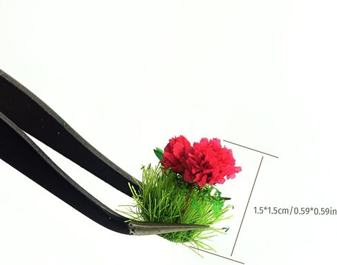 40 Pcs Flower Cluster Miniature Static Scenery Model for DIY Architecture, Model Railway, Train Diorama, and Garden Landscape Layout Red in Kuwait