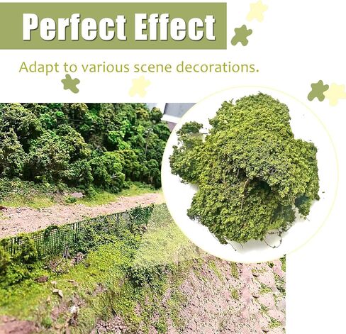 المناظر الطبيعية المصغرة DIY الشجيرات الشجيرات أوراق الشجر التضاريس نموذج عدة مثالية لألعاب الحرب السكك الحديدية مشهد محاكاة الديكور in Kuwait