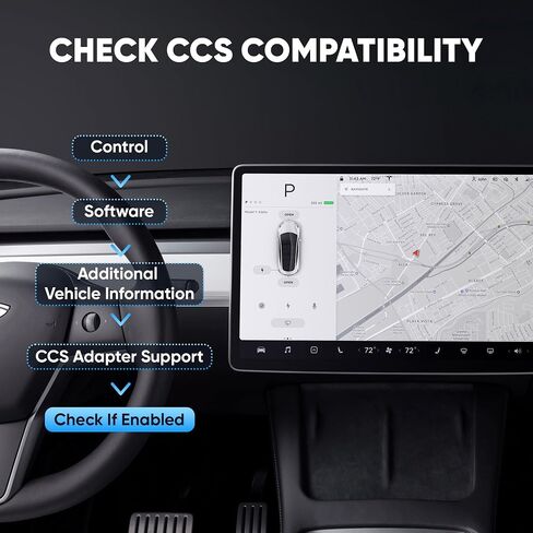 محول شاحن ENA CCS1 إلى Tesla متوافق مع الطراز 3 Y S X سرعات شحن تصل إلى 250 كيلو واط متوافق مع محطات الشحن السريع Tesla Public DC لسيارات Tesla فقط in Saudi Arabia
