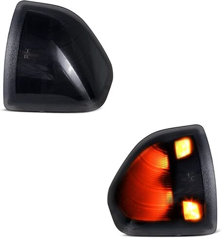 أضواء مرآة NDRUSH ضوء إشارة الانعطاف المدخن، مجموعة عدسات LED متوافقة مع دودج رام 1500 2500 3500 2011-2022 رام 1500 2019-2022 1500 كلاسيكي 2011-2018 2500 in Kuwait