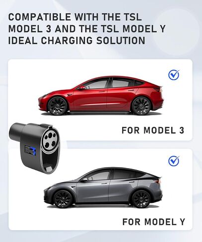 Upgraded J1772 to TSL Adapter Pro Especially Designed for Model 3 & Y Charging Adapter for Tesla Accessories Faster Charging Auto Lock Support J1772 Charging Station J2Tesla Pro in Saudi Arabia