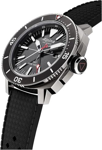 Alpina Men's Seastrong Diver 300 GMT Quartz, Luminous Markers, Uni-Directional Bezel, 1,000 Feet WR, 44mm in Saudi Arabia